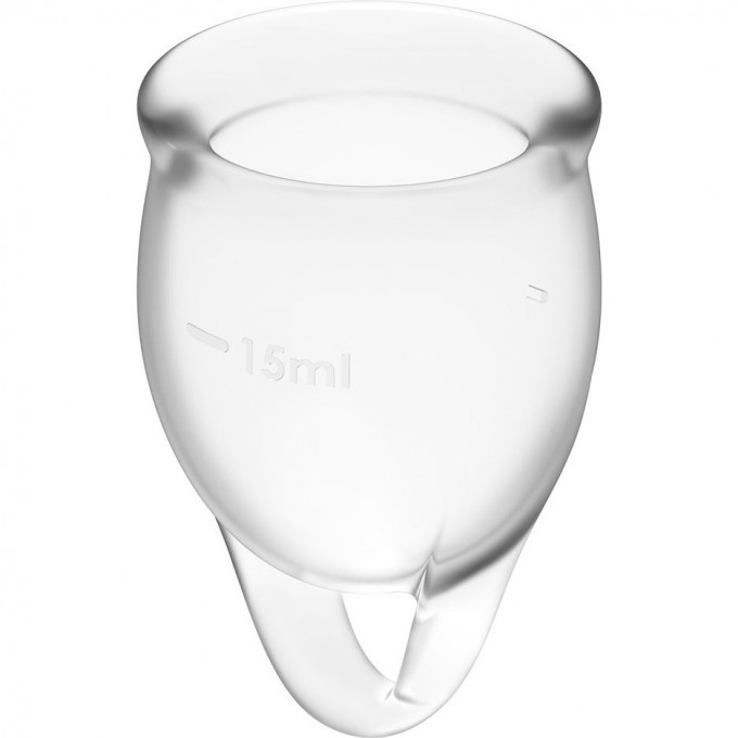 Набор менструальных чаш, 2шт SATISFYER FEEL CONFIDENT MENSTRUAL CUP TRANSPARENT J1762-2 Набор менструальных чаш, 2шт SATISFYER FEEL CONFIDENT MENSTRUAL CUP TRANSPARENT J1762-2
